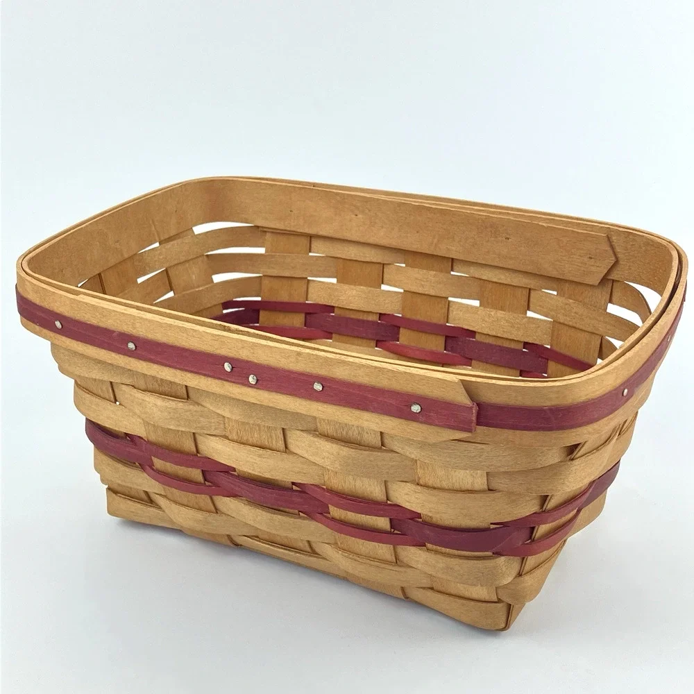 American Traditions Handwoven Medium Basket Set 1995 | Signed 11